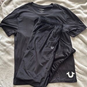 True Religion Black sleepwear top and long bottoms - Size M